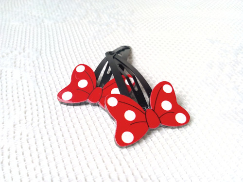 Pin Up sponky do vlasov (červená/biele bodky)