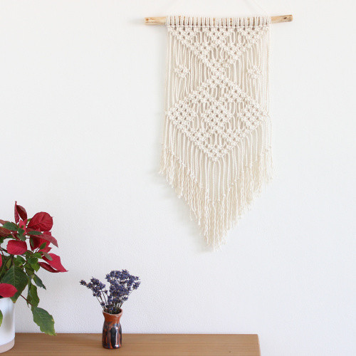 Přírodní macramé velké — foto 1