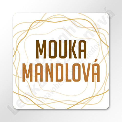 Mandlová mouka - samolepka na kořenku