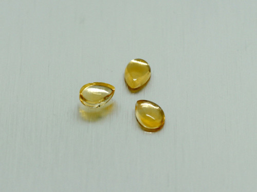 CITRÍN přírodní 5x7 mm slza / hruška kabošon