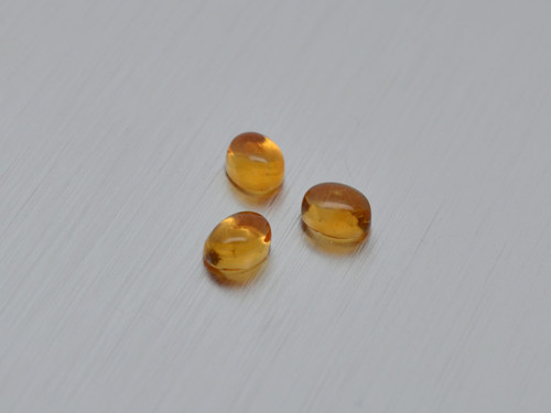 CITRÍN přírodní 4x5 mm ovál kabošon