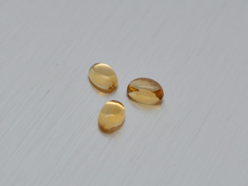 CITRÍN přírodní 4x6 mm ovál kabošon