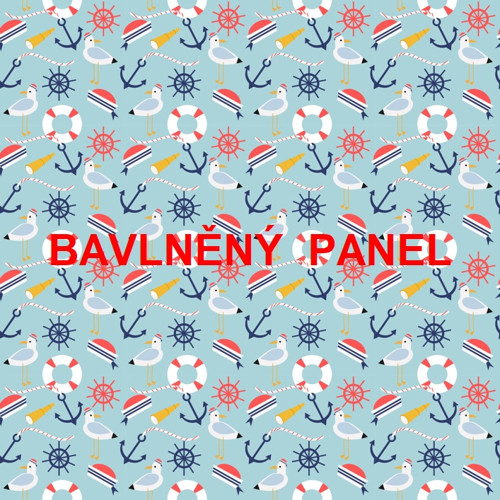 Bavlněný panel 25 x 25cm