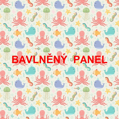 Bavlněný panel 25 x 25cm