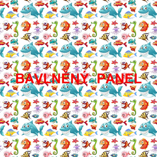Bavlněný panel 25 x 25cm