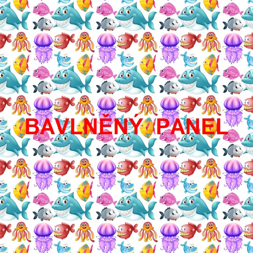 Bavlněný panel 25 x 25cm