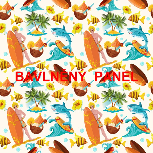 Bavlněný panel 25 x 25cm