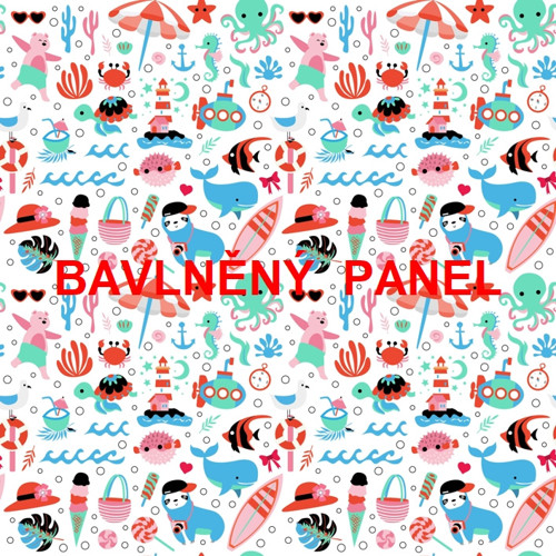 Bavlněný panel 25 x 25cm