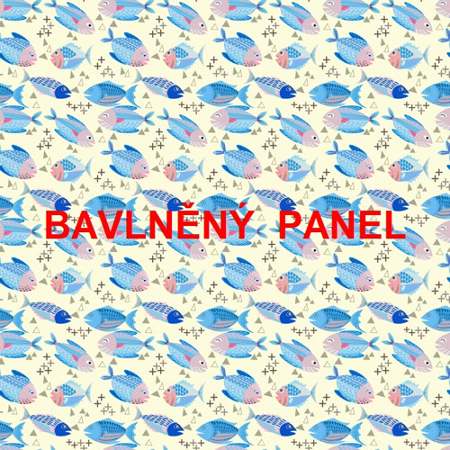 Bavlněný panel 25 x 25cm