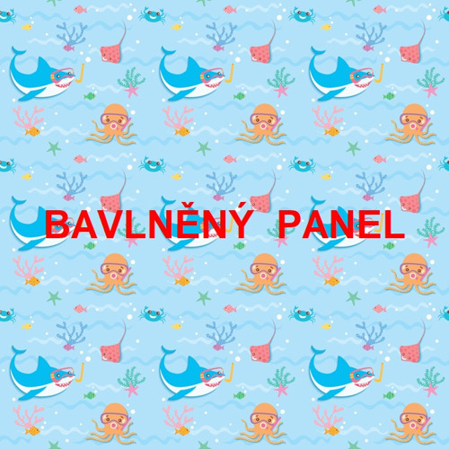 Bavlněný panel 25 x 25cm