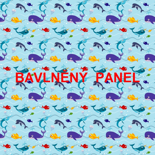 Bavlněný panel 25 x 25cm