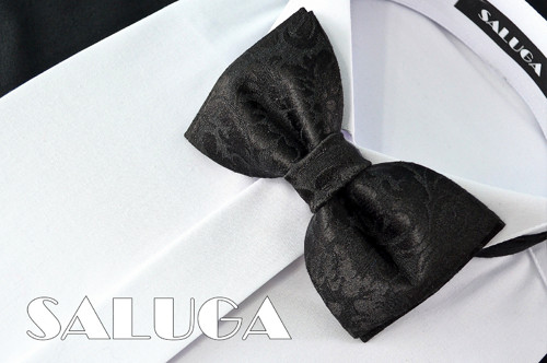 Dětský luxusní motýlek černý — foto 1