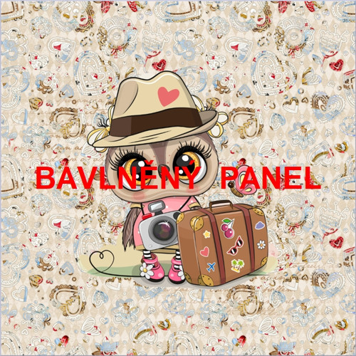 Bavlněný panel 25 x 25cm