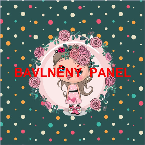 Bavlněný panel 25 x 25cm