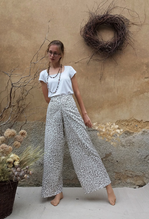 Zavinovací Kalhoty Leopardí — foto 1