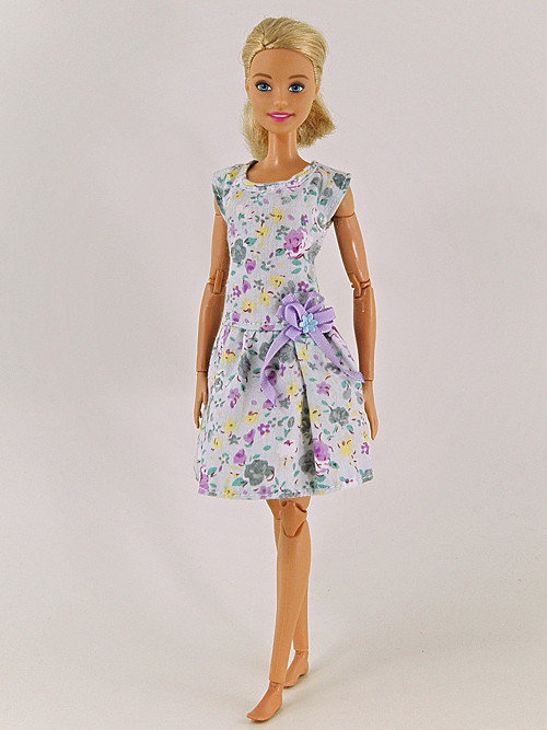 Barbie - Fialovošedé šaty — foto 1