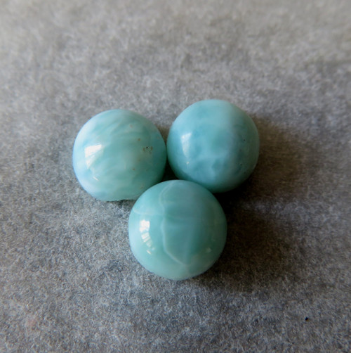 Larimar, kabošonek 6mm, set č.5 — foto 1
