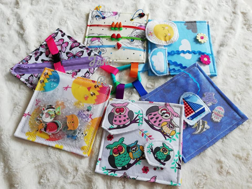 Látková mini quiet book č.11