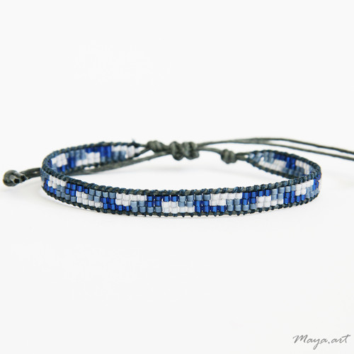 Modrý náramek WEAVED BRACELET — foto 1