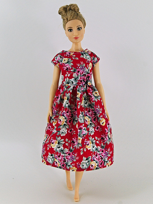 Barbie baculka - šaty červené — foto 1