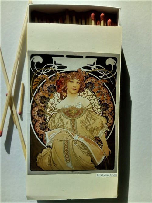 ZÁPALKY s motivem Alfons Mucha — foto 1