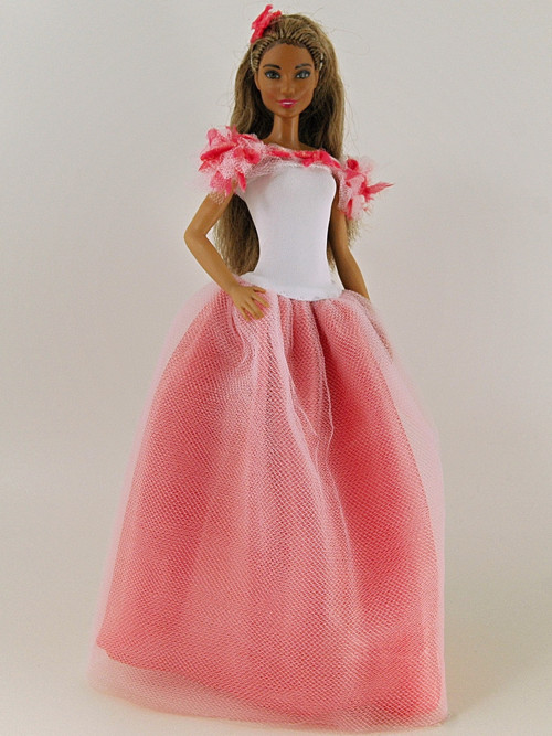 Barbie - Neonovobílé šaty — foto 1