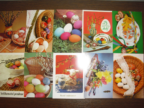 50x čistá POHLEDNICE, Velikonoce, Československo — foto 1