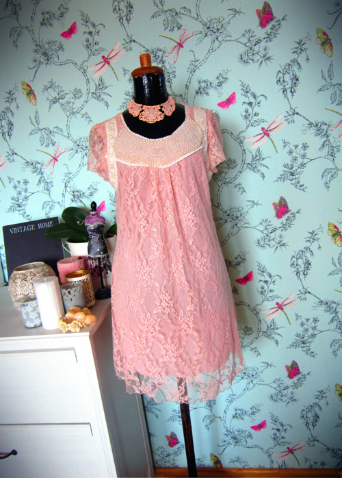 Šaty powder pink&pearls — foto 1