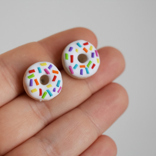 Donuty náušnice - Chirurgická ocel — foto 1