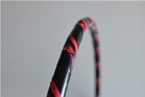 Obruč na hooping autíčková - černá 90 cm