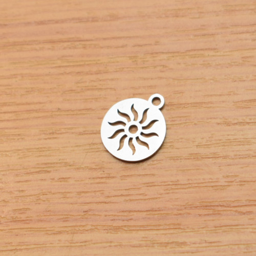 Sluníčko - 12x14mm - chirurgická ocel — foto 1