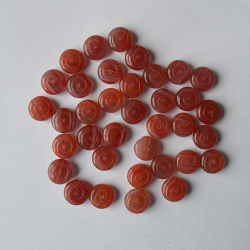 Skleněné korálky Preciosa kolečka-10,5x5mm, 40 ks