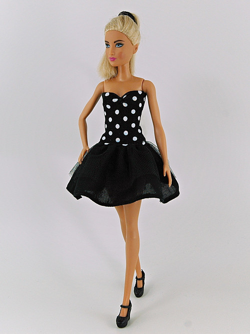 Barbie - černobílé šaty — foto 1