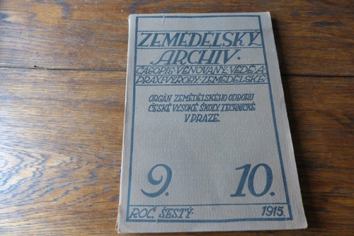 Zemědělský archiv...9-10/1915 — foto 1