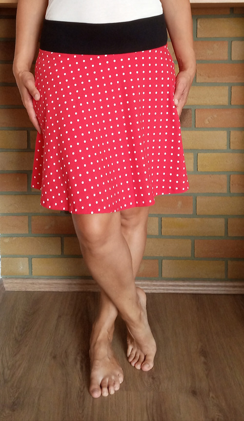 Sukně Red White Dots — foto 1