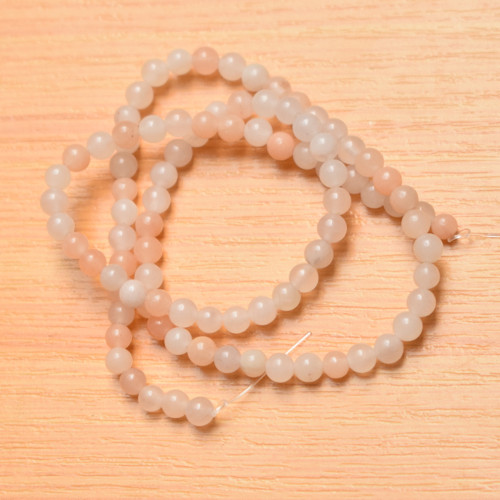 Avanturín růžový - 4mm - 10 kusů
