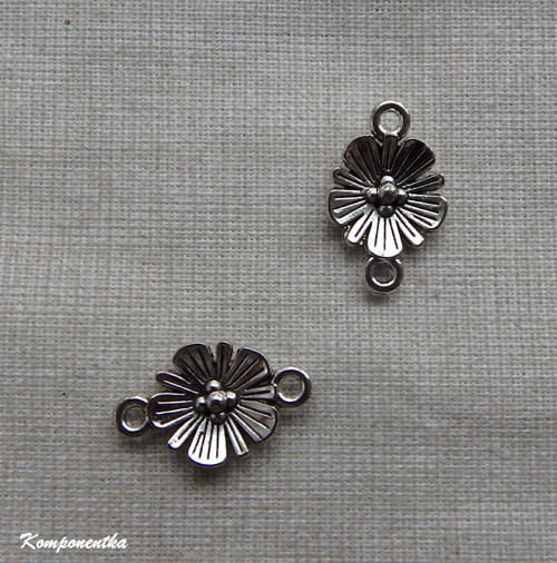 Mezidíl kytička 17x11mm 1kus