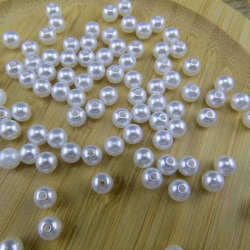 Korálky plastové kulička Ø 6mm 100Ks KK21