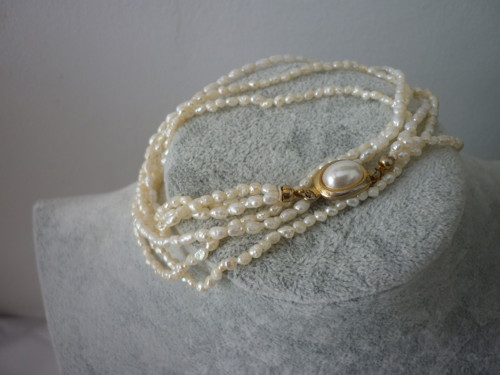 Náhrdelník z říčních perliček — foto 1