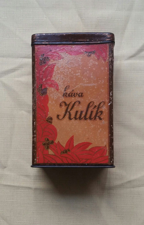 Stará plechovka na kávu - Káva Kulík