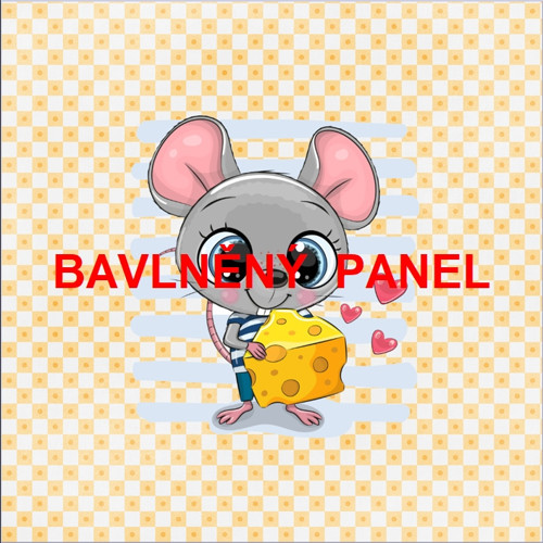 Bavlněný panel 25 x 25cm