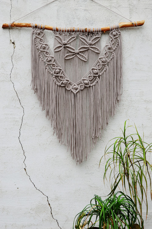 Macramé Pearl Leaf Xxl — foto 1