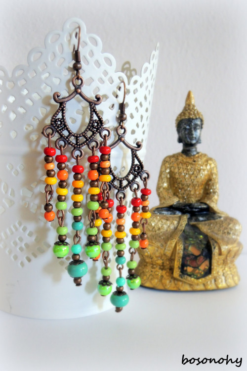 Boho náušnice "CHEERFUL" — foto 1