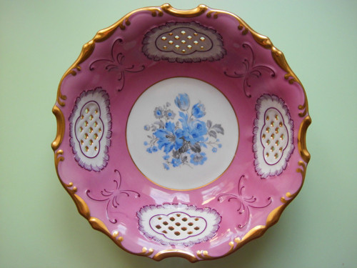 Porcelánová mísa děrovaná (Pirkenhammer-Březová)
