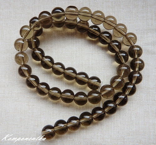 Záhněda korálky polodrahokam 4mm 10kusů