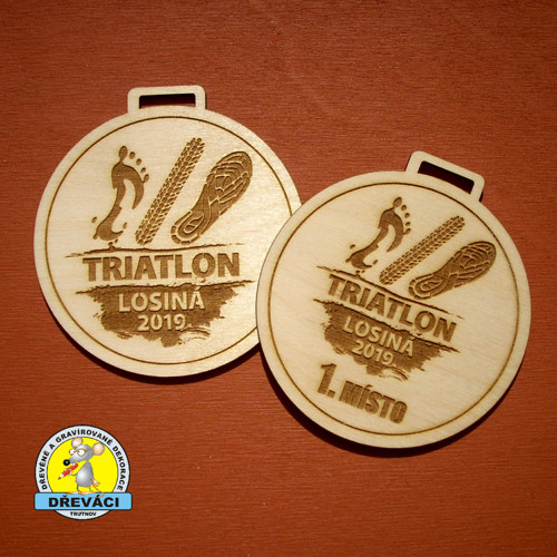 MEDAILE "Triatlon Losiná 2019"