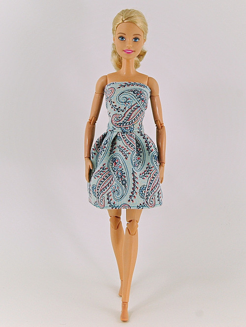 Barbie - šaty s kašmírovým vzorem — foto 1