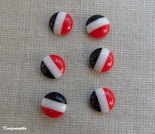 Kabošon resin 8mm 2kusy