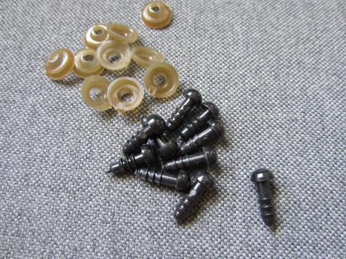 Bezpečnostní oči, černá barva, 6mm - cena za 5párů