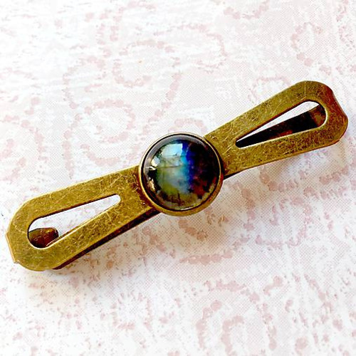 Vintage spona s labradoritem
